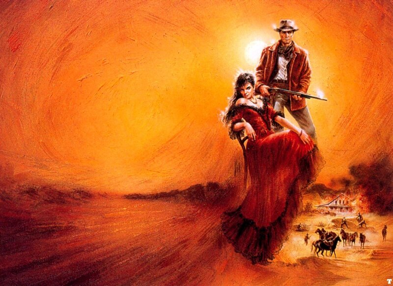Man and Woman in Desert — Orange