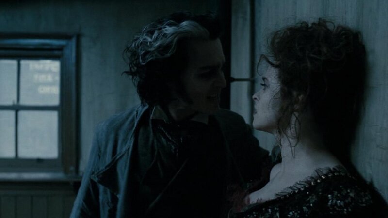 Man and Woman in Dim Room — Blue