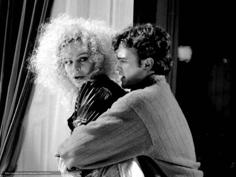 Man and woman in dramatic pose