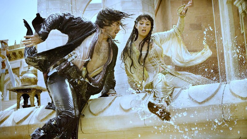 Man and woman in dramatic scene