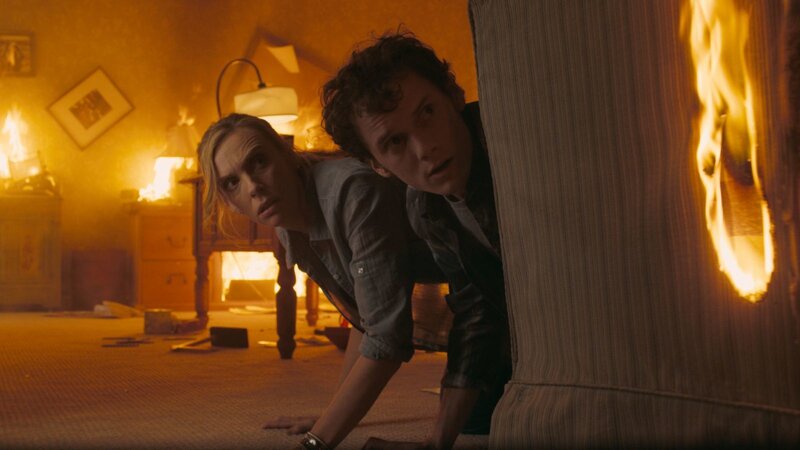 Man and Woman in Fire