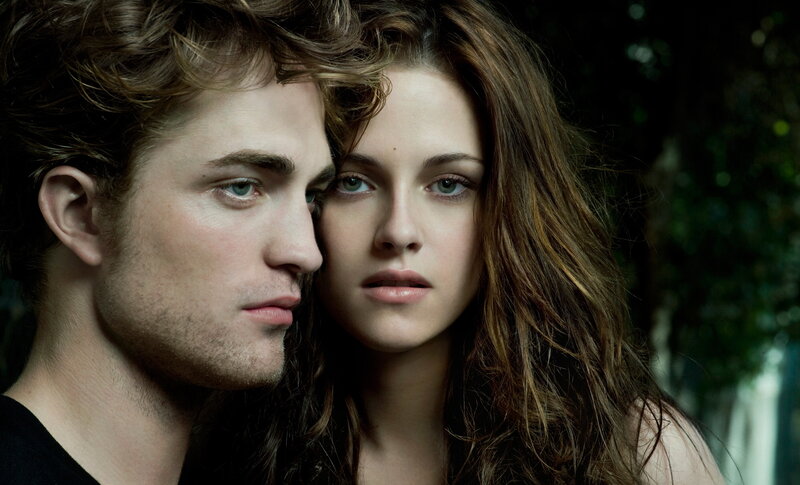 Man and Woman in Forest — Brown, Dramatic, Photograph