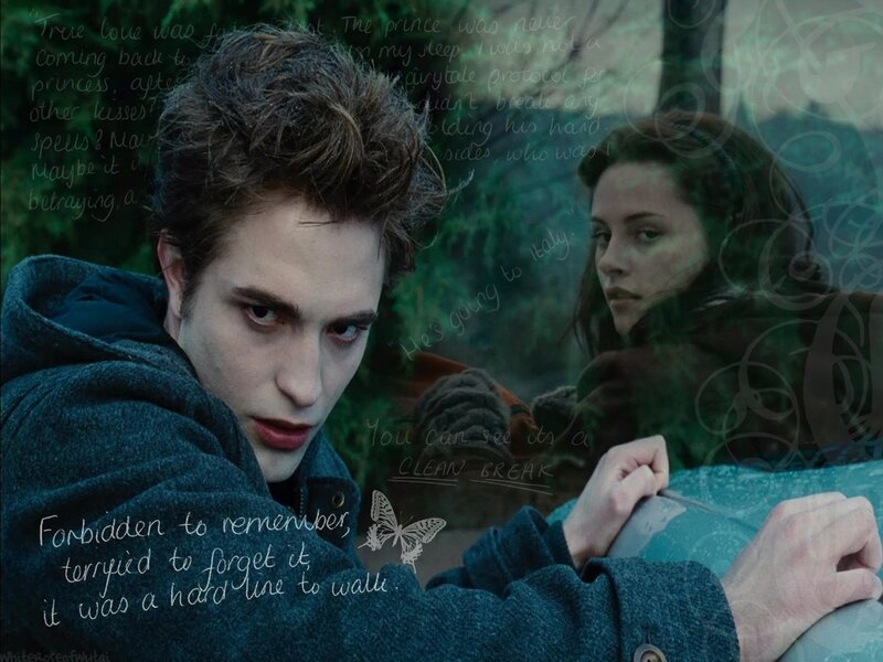Man and Woman in Forest — Green, Dramatic, Photograph, Text Overlay