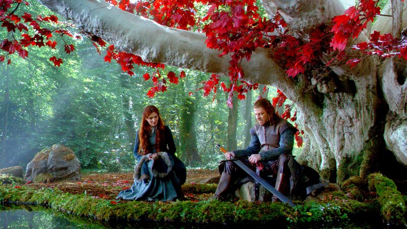 Man and Woman in Forest — Green, Serene, Autumn