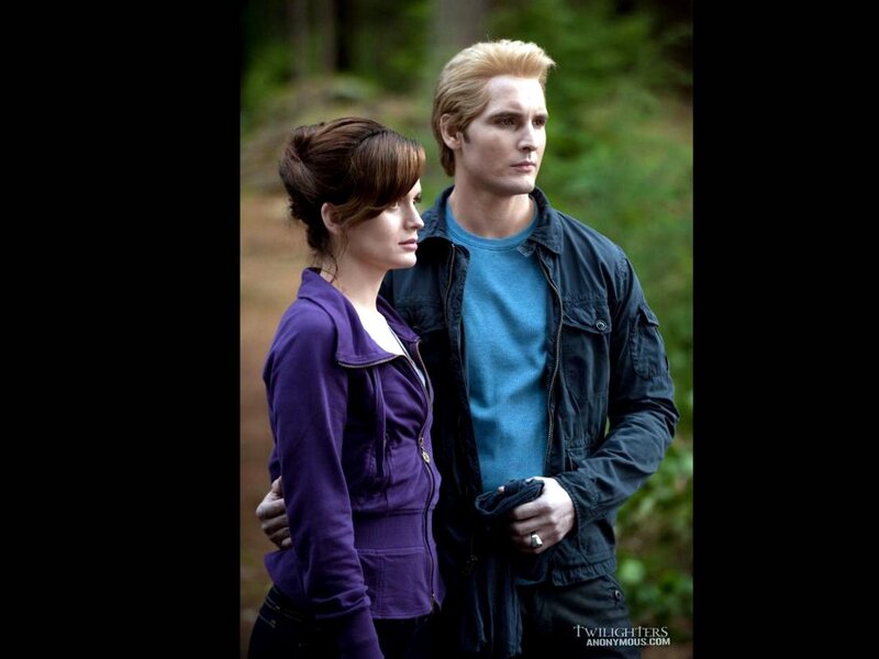 Man and Woman in Forest — Purple