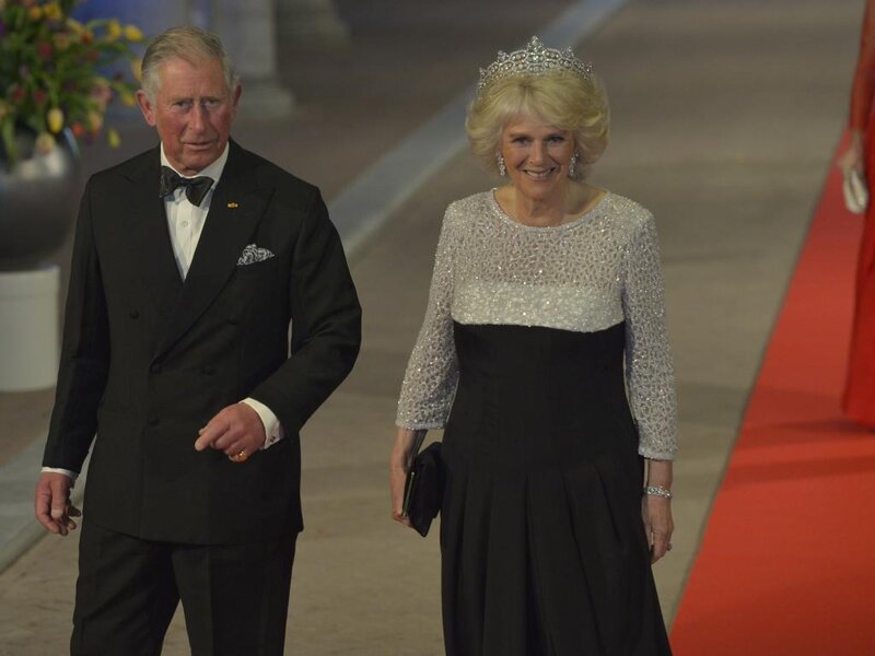 Man and Woman in Formal Wear — Black, Night