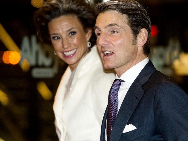 Man and Woman in Formal Wear — White, Night