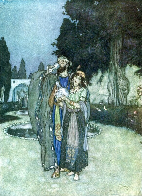 Man and woman in garden