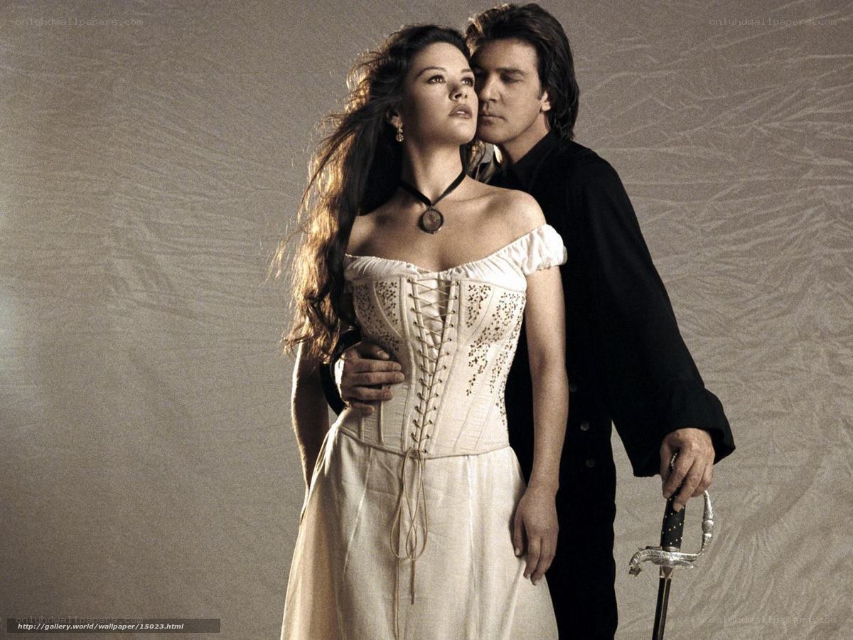 Man and woman in historical costumes