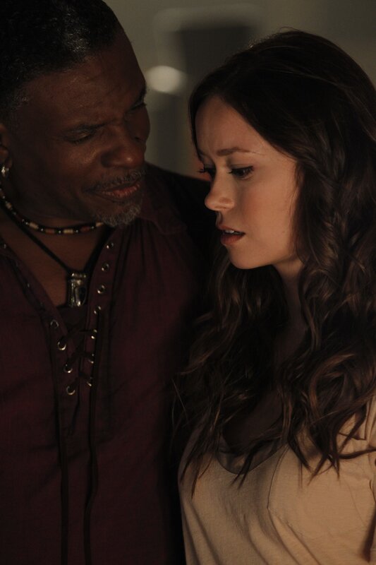 man and woman in intimate moment