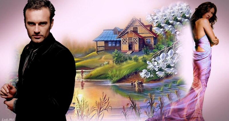 Man and Woman in Landscape