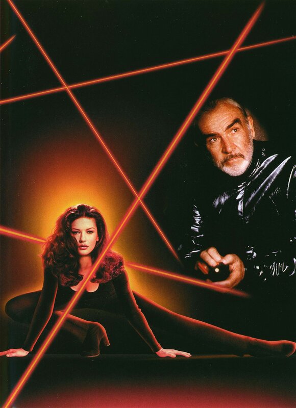 Man and woman in laser maze