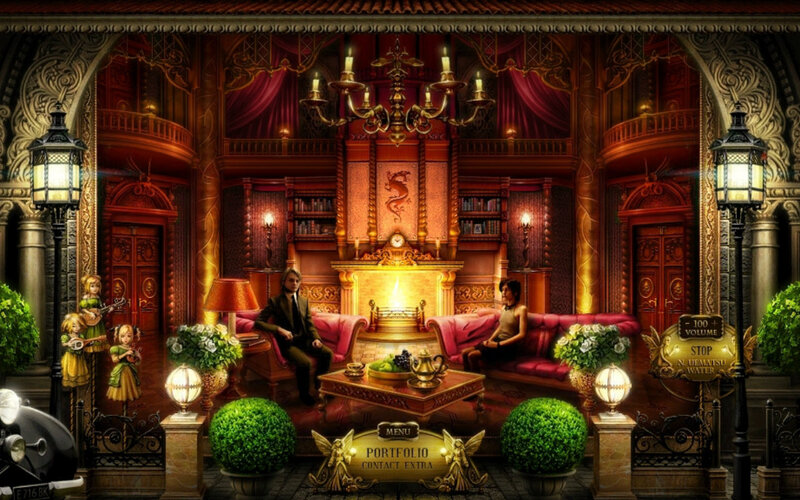 Man and Woman in Parlor