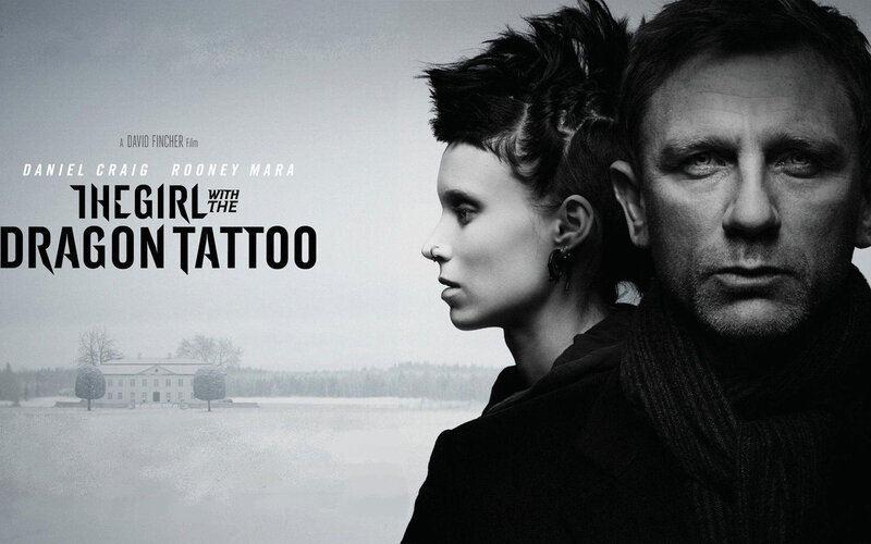 Man and Woman in Profile — Black, Dramatic, Winter