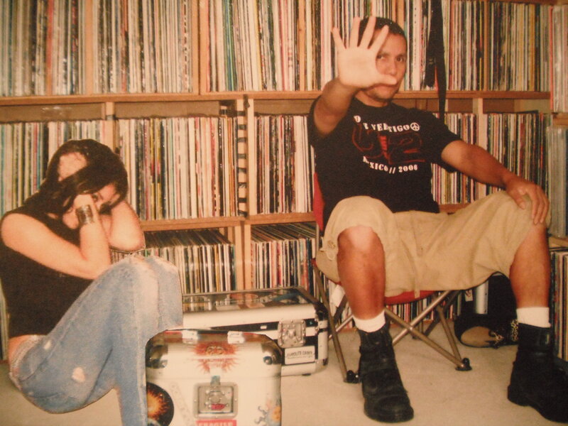 Man and Woman in Record Store