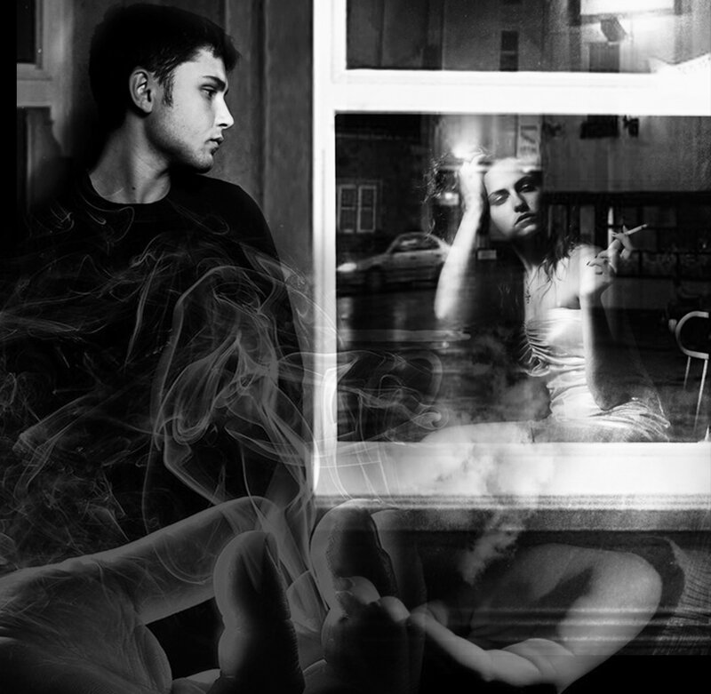 Man and Woman in Smoke