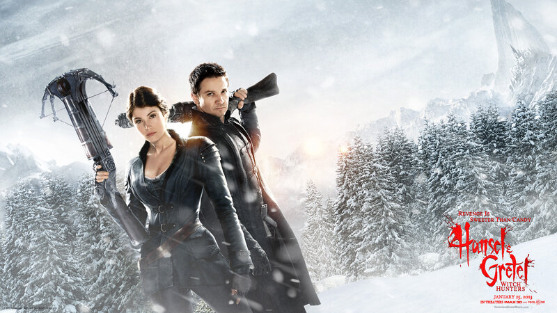 Man and Woman in Snow — White, Dramatic, Winter, Photograph, Crossbow