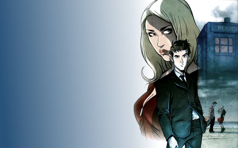 Man and Woman in Suit — Blue, Dramatic