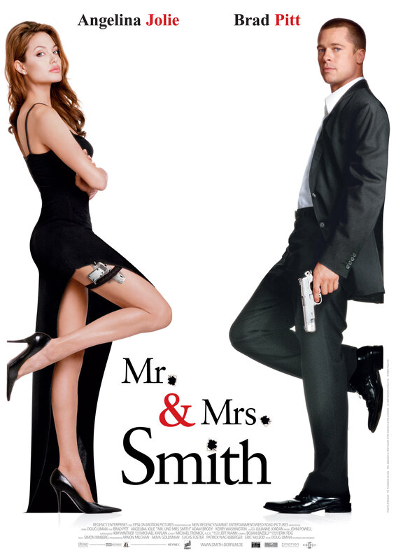 Man and Woman in Suits — Black, Dramatic, Photograph, Gun