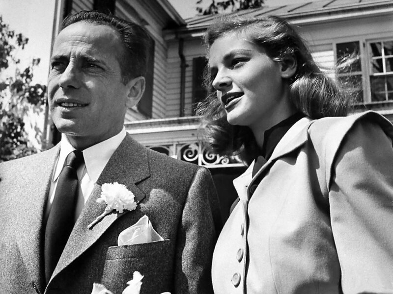 Man and Woman in Suits — Black, Formal