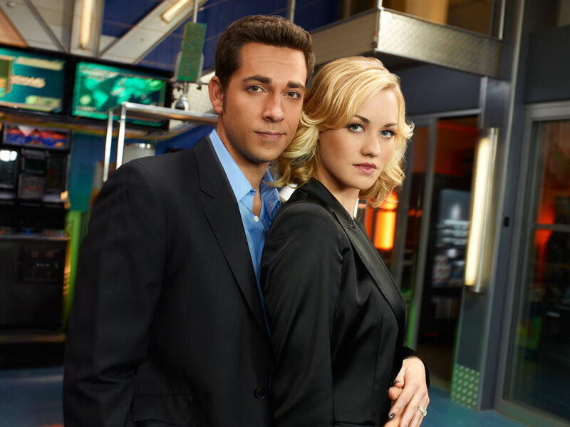 Man and Woman in Suits — Black, Serious, Photograph