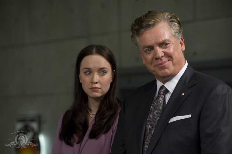 Man and Woman in Suits — Black, Serious, Photograph, Tie