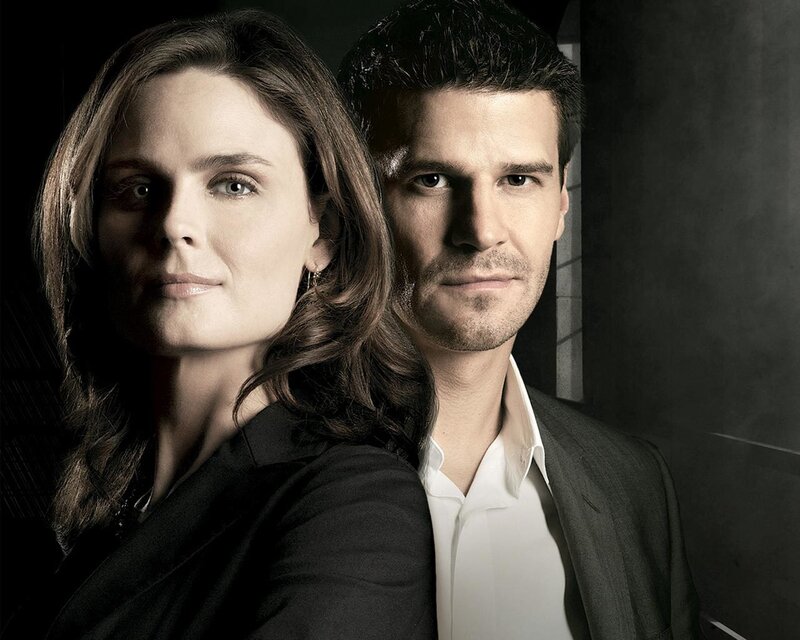 Man and Woman in Suits — Black