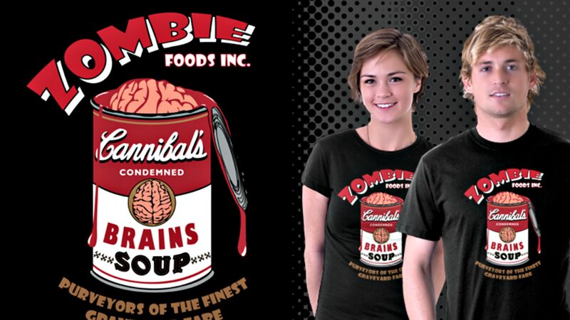 Man and Woman in T-shirts