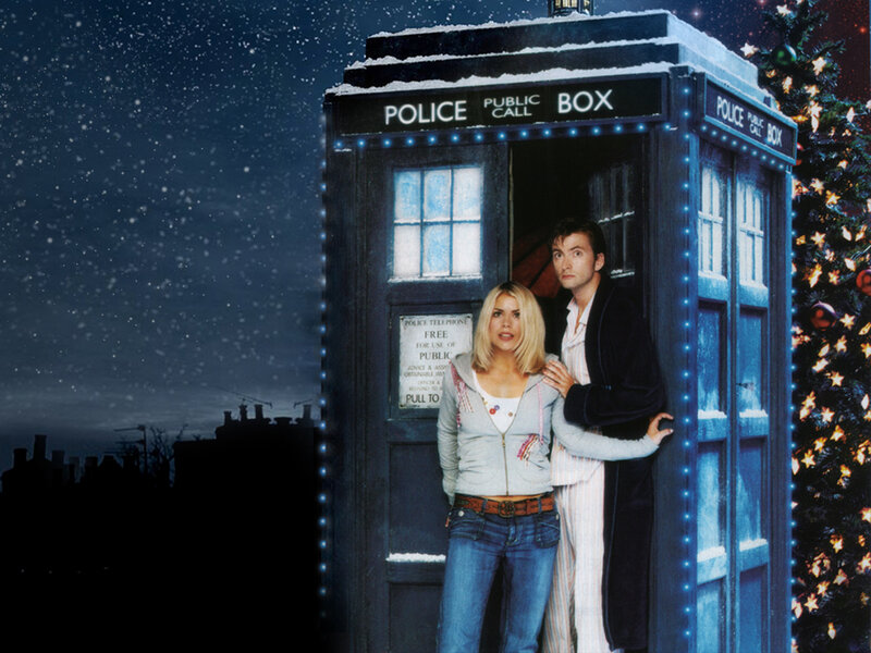 Man and Woman in TARDIS — Blue