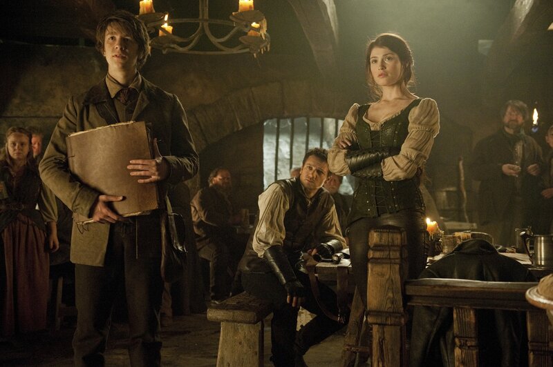 Man and Woman in Tavern — Brown, Dramatic, Night, Photograph