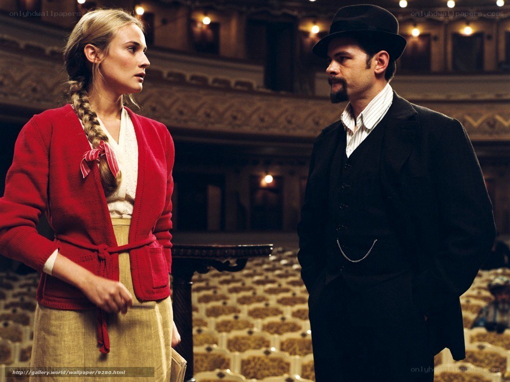 Man and woman in theater