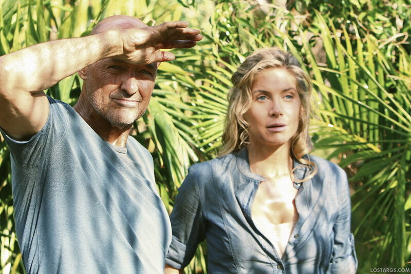 Man and woman in tropical setting