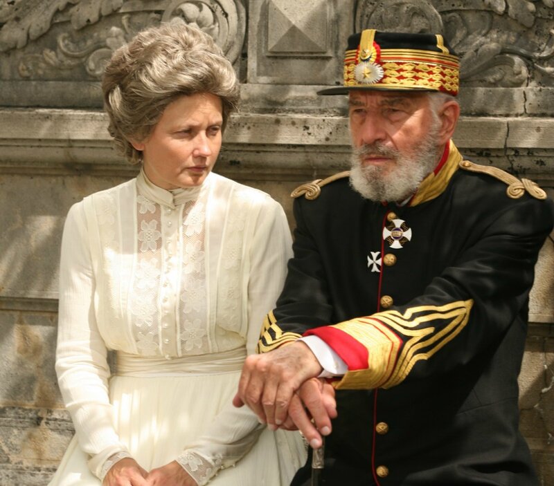 Man and Woman in Uniform — Black