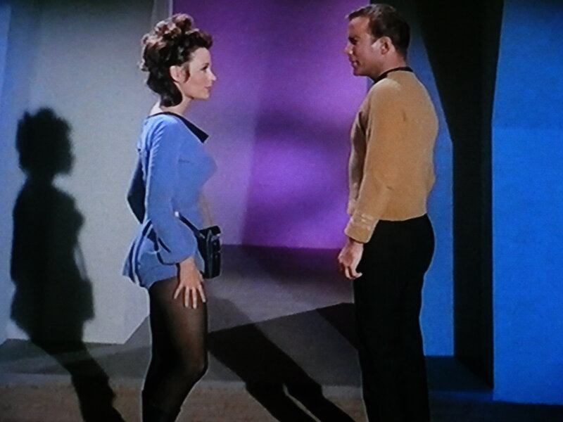 Man and Woman in Uniforms — Blue