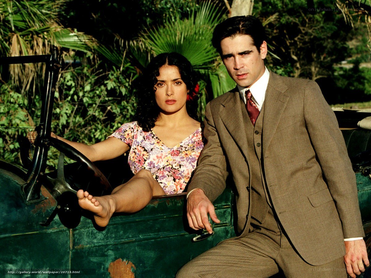 Man and woman in vintage car