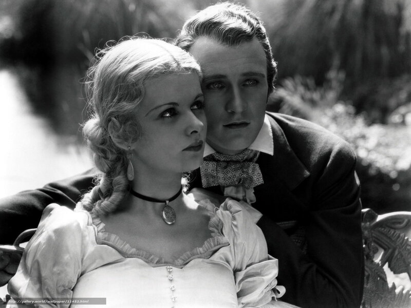 Man and Woman in Vintage Clothing — Black