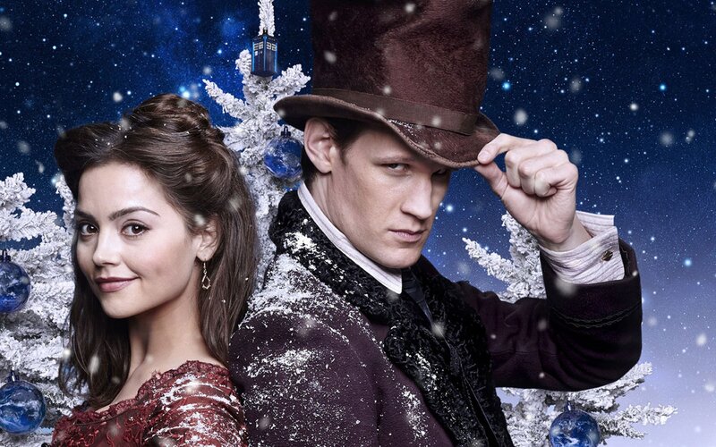 Man and Woman in Winter — Blue, Festive, Photograph