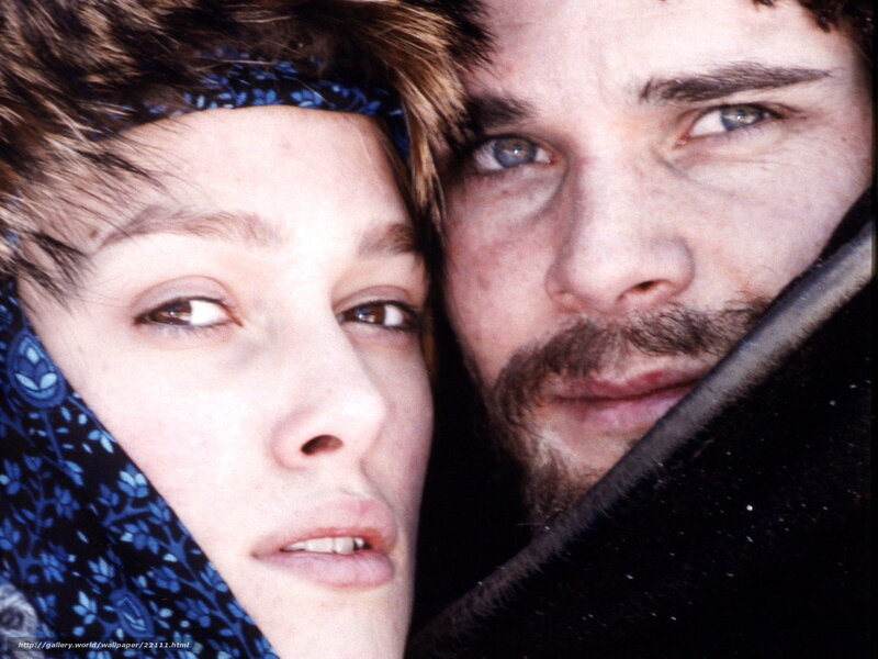 Man and Woman in Winter — Blue