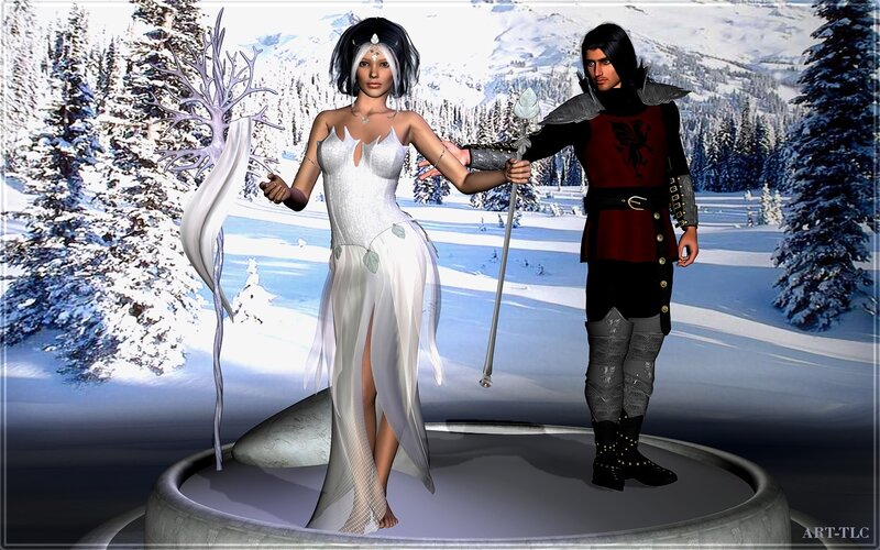 Man and Woman in Winter