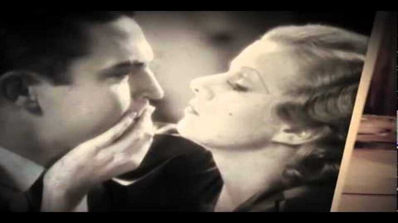 Man and Woman Kissing — Black, Dramatic, Photograph, Hand