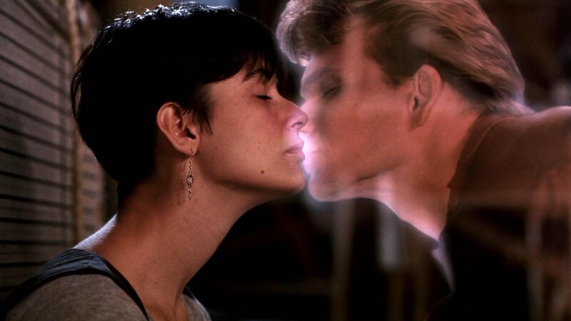 Man and Woman Kissing — Brown
