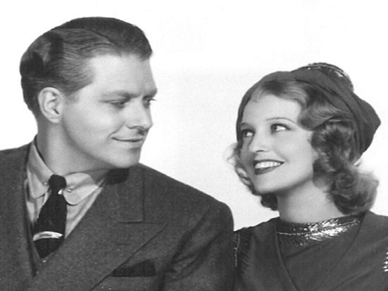 Man and Woman Looking at Each Other — Black