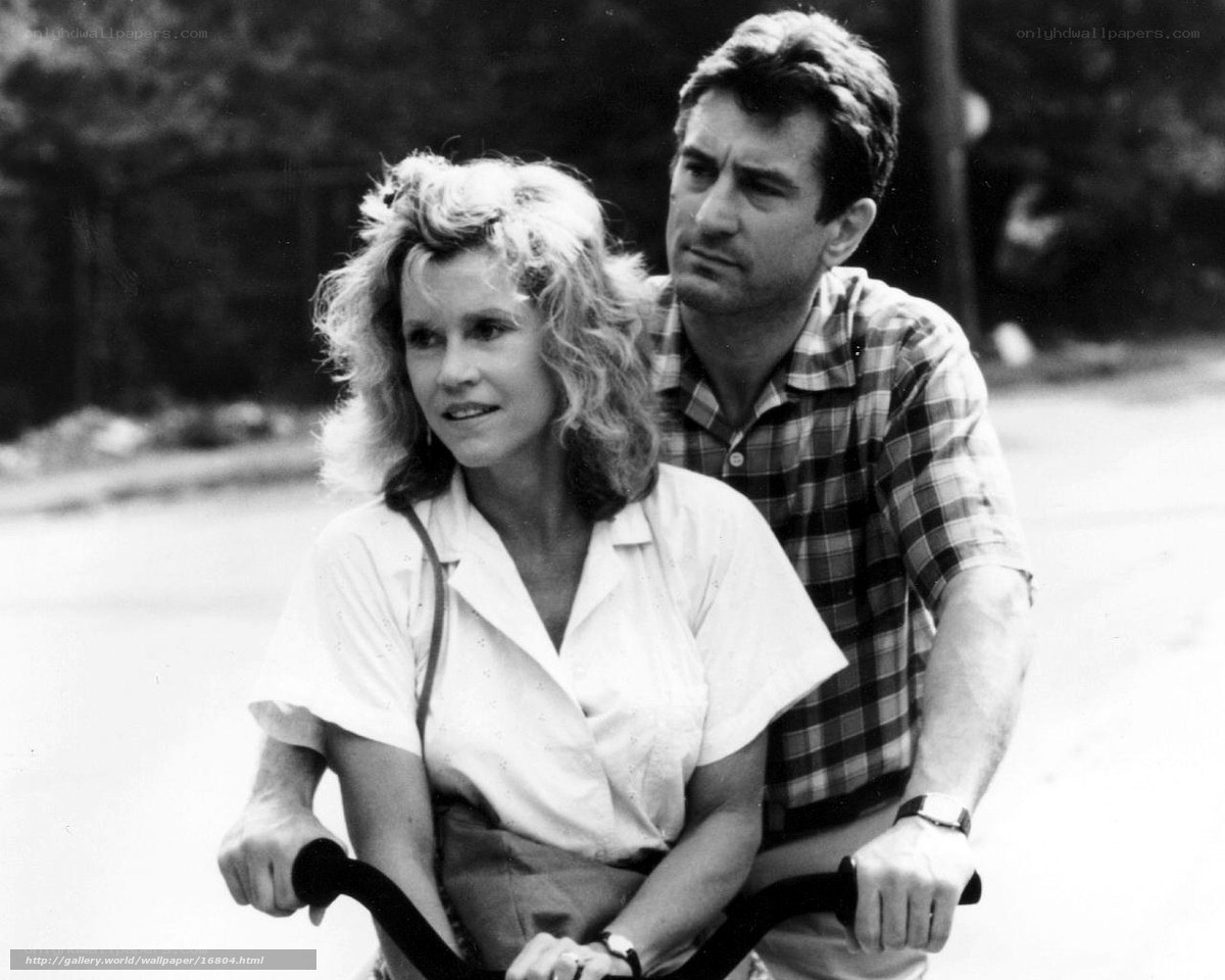 Man and woman on a bicycle