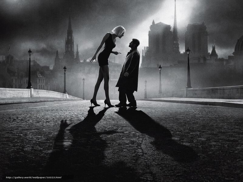 Man and woman on a bridge