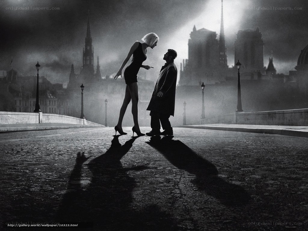 Man and woman on a bridge