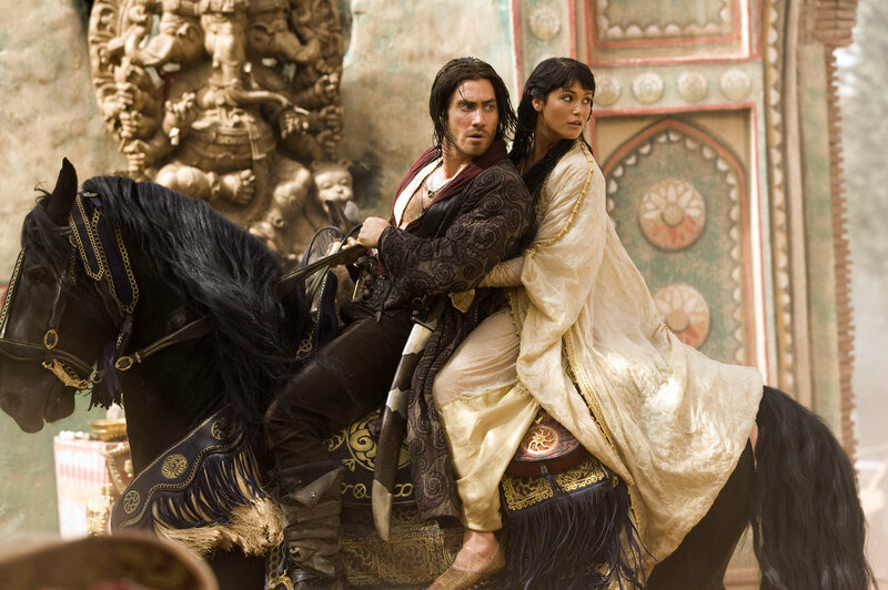 Man and woman on a horse