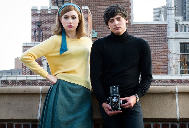 Man and woman on a rooftop