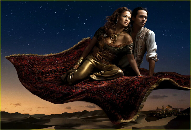 Man and Woman on Carpet — Red, Dramatic, Night