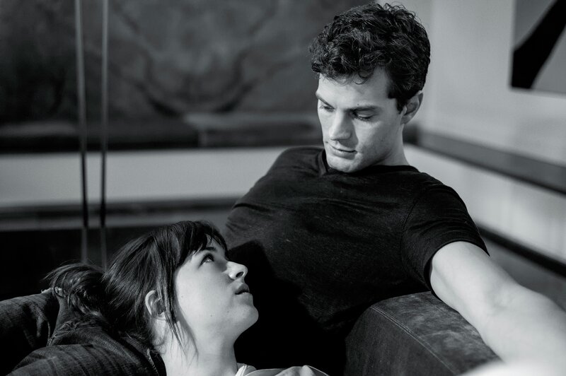 Man and Woman on Couch — Black, Intimate, Photograph, Artwork