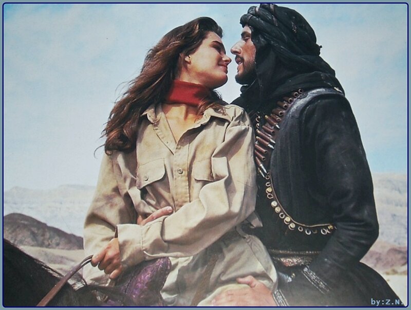 Man and Woman on Horseback — Brown, Dramatic